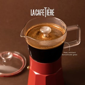 Ceainic roșu mocca din oțel inoxidabil 0,29 l La Cafetiere Verona - Kitchen Craft