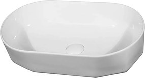 Lavoar pe blat alb Fluminia Ariel 55 cm
