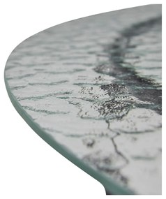 Măsuță de cafea neagră rotundă cu blat din sticlă ø 80 cm Orbit – Hübsch