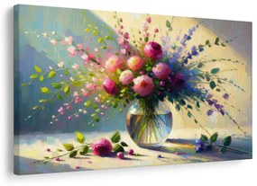 Tablou buchet de trandafiri în vază