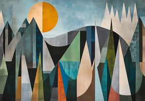Fototapet - Abstracție geometrică naturală III. (147x102 cm)
