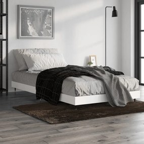832165 vidaXL Cadru de pat, alb, 90x200 cm, lemn prelucrat
