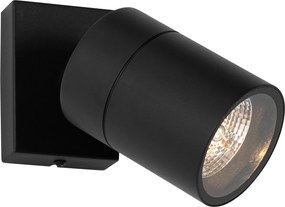 Aplică exterior neagră AR70 reglabilă IP44 - Solo