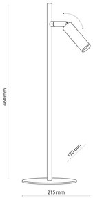 LED Lampă de masă LAGOS 1xG9/6W/230V 4000K negru/auriu