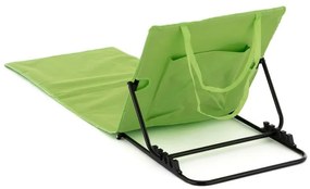 Covor de plajă reglabil cu spătar - verde