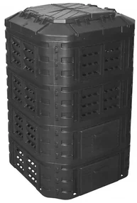 Compostor de grădină Patrol Multicomponegru, 1120 l