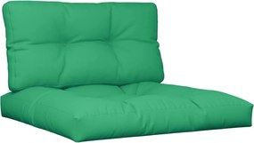 vidaXL Perne de paleți, 2 buc, verde, material textil