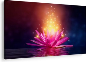 Tablou cu lotus pe apă (90x60 cm)