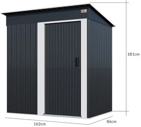 Deuba Casuta de gradina A0 181x162x86 cm - antracit