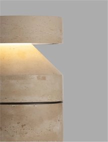 Stalp exterior din travertin LED IP65 Balma