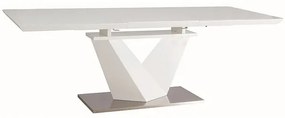 Masa de bucaterie Alaras III 160 × 90 cm, alba