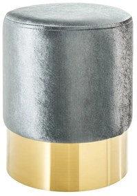 Taburete Modern Barock 35cm, argintiu/ auriu A-38577 VC