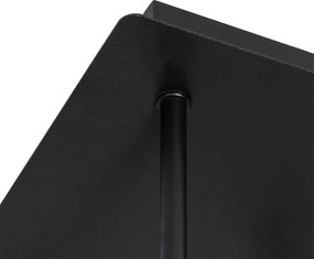 Plafoniera moderna neagra cu auriu cu 5 lumini - Athens Wire