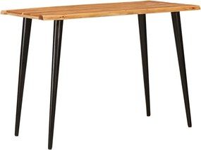 vidaXL Mese de sufragerie Maro și negru 110 x 55 x 78 cm