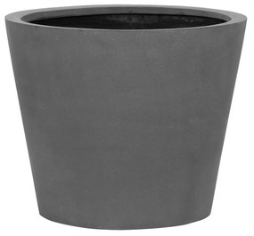 Jardiniera cu găleată, culoare gri, dimensiuni multiple - PotteryPots Mărime: M - v. 50 cm, ⌀ 58 cm