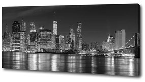 Tablou pe pânză canvas Manhattan pe timp de noapte