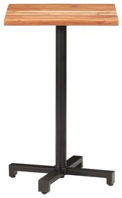 320298 vidaXL Masă de bistro, muchii naturale, 50x50x75 cm, lemn masiv acacia