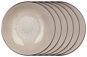 Set de farfurii adânci Banquet Shape  20,4 cm, 6 buc.