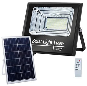 Proiector LED solar dimabil Aigostar LED/100W/3,2V IP67 + telecomandă