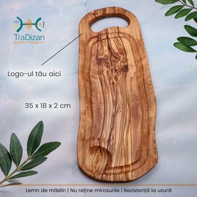 Tocător Toscana BBQ din lemn de măslin 35 cm