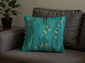 Husa din bumbac pentru perna VIVIDELLE POLY 45x45 cm, verde