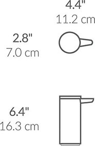 Dozator de săpun lichid argintiu mat automat din oțel 266 ml – simplehuman
