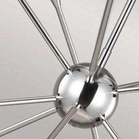 Lustră LED pe tijă Feiss FE-JAX10-PN JAX 10xG9/3W/230V crom lucios