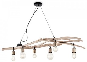 Lustra lemn Driftwood Ideal-Lux SP6 -180922