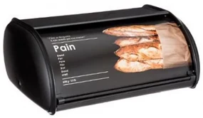 Cutie paine Black Pain, metalica, 36 x 24 x 15 cm