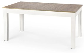 Masa extensibila Seweryn stejar sonoma/alb - L160-300xl90xh76 cm