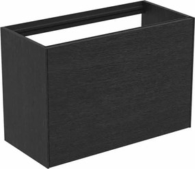 Dulap baza suspendat Ideal Standard Atelier Conca 1 sertar 80 cm finisaj stejar inchis