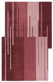 Covor burgundy țesut manual din lână 120x180 cm Split Ombre Shaped – Flair Rugs