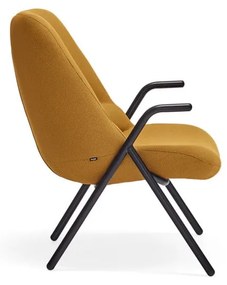 Fotoliu Teulat Dins, înălțime 90 cm, galben