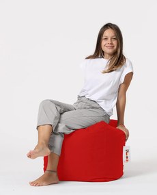 Taburet de exterior Square Pouf - Red
