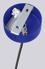 Lustră albastră cu abajur din sticlă Orbital – Sollux