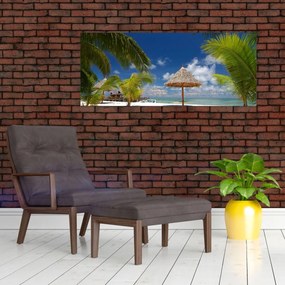 Tablou - Plajă cu nisip alb (120x50 cm)