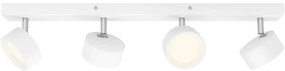 Spot LED BRACIA 4xLED/5,5W/230V alb Philips
