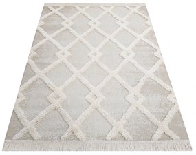 Covor bej în stil scandinav Lăţime: 160 cm | Lungime: 230 cm