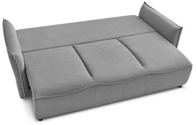 Canapea gri deschis extensibilă 226 cm Leon – Bobochic Paris