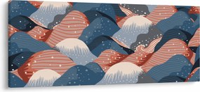 Tablou - Valuri japoneze (120x50 cm)
