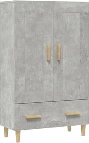 vidaXL Dulap înalt, gri beton, 70x31x115 cm, lemn compozit