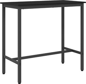 vidaXL masă Stejar Negru 100 x 50 x 90,5 cm Lemn ingineresc și oțel