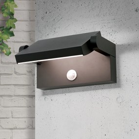 Aplica LED pentru exterior cu senzor de miscare IP54, GINGER antracit