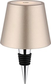 Globo 58488CH-LED VANNIE — Lampă de masă reîncărcabilă, dimmabilă, pentru exterior, 3W/5V, IP54, 1800mAh, alamă