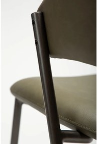 Scaun de dining kaki din imitație de piele Zone – DAN-FORM Denmark