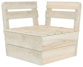 Canapea coltar modulara din paleti, lemn de molid tratat 1, Canapea coltar