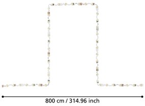Bandă LED 8m LED/43,2W/24/230V 4000K Eglo 99719