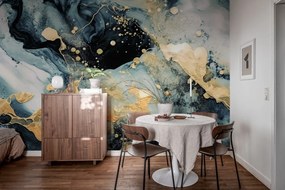 Fototapet, Marble Stream, Blue, Rebel Walls