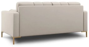 Canapea Bali 2 locuri stofa/picioare gold – L152 x l92 x h75