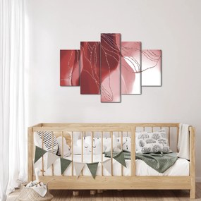 Tablou - Floare abstractă roșie N⁰1 (150x105 cm)